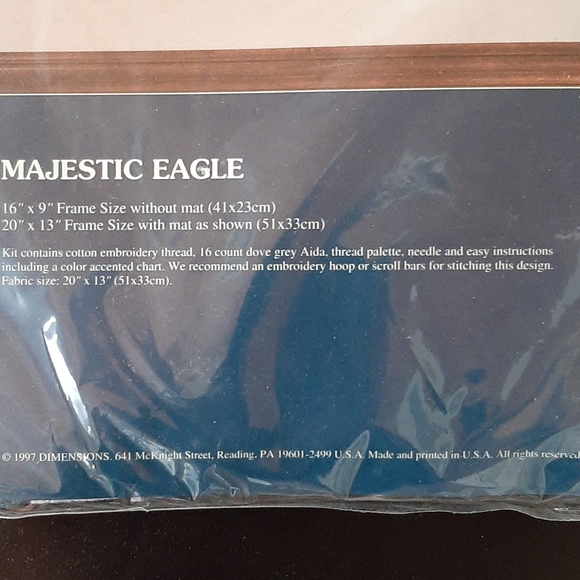 Majestic Eagle Counted Cross Stitch Kit 🦅 - Picture 3 of 4